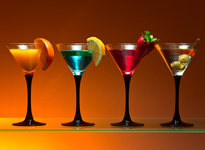 Cocktails voyage event