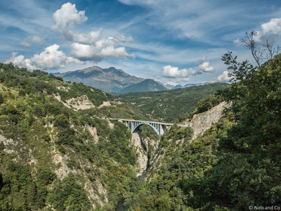 Vue pont saut elastique